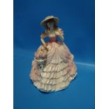 A COALPORT FIGURINE ' ROSE BLOSSOM'