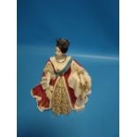 A ROYAL WORCESTER FIGURINE 'QUEEN VICTORIA'