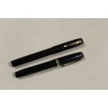 A JOHN BULL FOUNTAIN PEN TOGETHER WITH A CONWAY STEWART EXAMPLE, BOTH WITH 14K NIBS