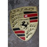 ***A LARGE ALUMINIUM PORSCHE PLAQUE**