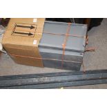 A QUANTITY OF METAL SHELVING