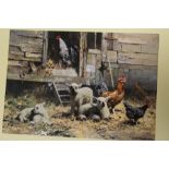 DAVID SHEPHERD - TWO UNFRAMED SIGNED LIMITED EDITION PRINTS ENTITLED 'MRS P AND THE KIDS' AND 'EGGS,