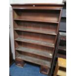 AN ANTIQUE MAHOGANY BOOKCASE H-195 W-126 CM