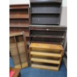 THREE ASSORTED VINTAGE BOOKCASES