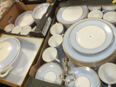 THREE BOXES OF DOULTON TEA AND DINNERWARE