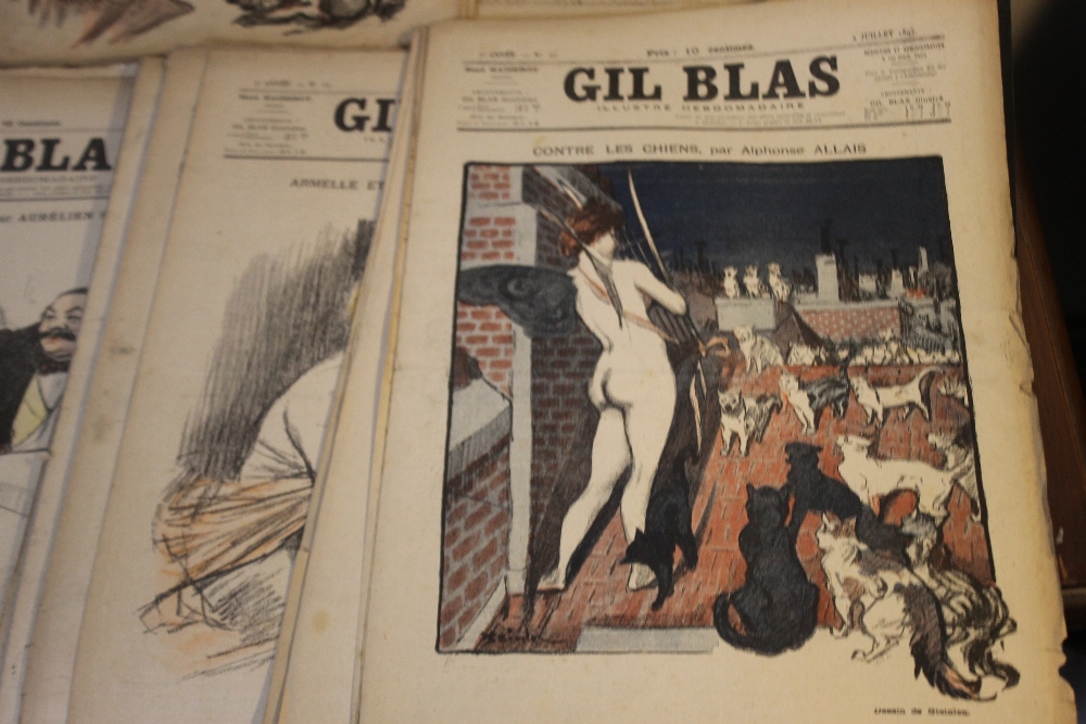 GIL BLAS, ILLUSTRE HEBDOMADAIRE 50+ COPIES, various dates 1894 - 1897 - Image 4 of 4