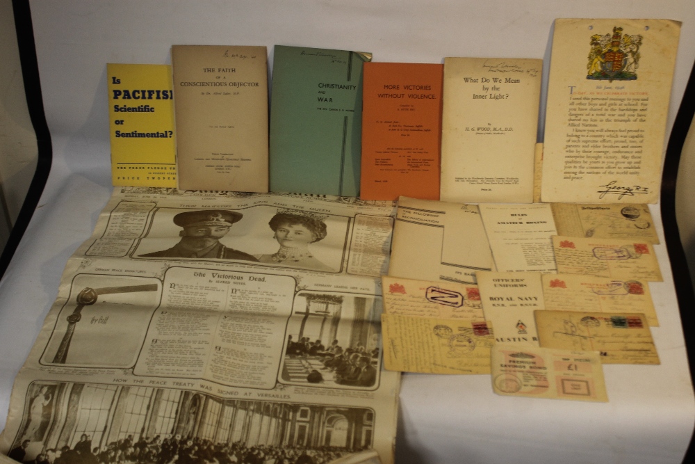 A COLLECTION OF EPHEMERA to include "Prince Edward's Farewell To The Nation, Broadcast Dec. 11th