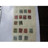 STAMPS - DENMARK 100'S FROM 1851 45K (2) 1854 25K (ONE UNUSED) 16 5K, posthorns duplicated to 100re