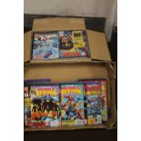 TWO BOXES OF MARVEL COMICS FROM THE 1990'S, to include X Men, Wolverine, Marvel Hero's Reborn,