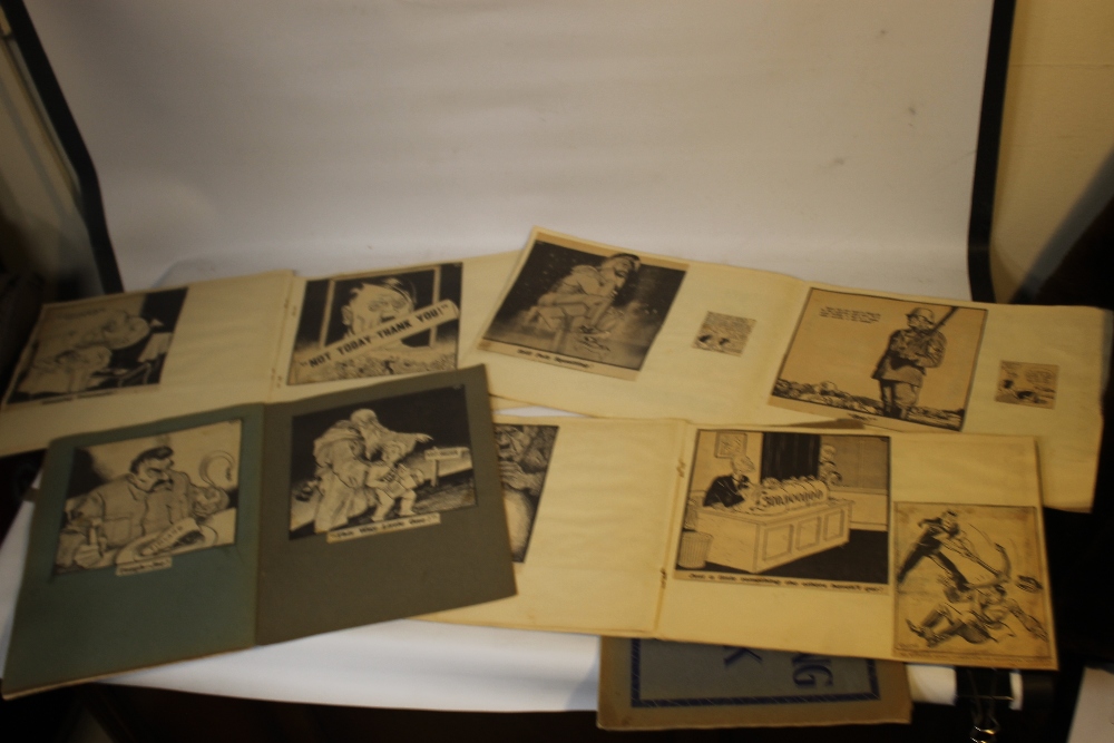 A COLLECTION OF FIVE ORIGINAL WORLD WAR TWO SCRAPBOOKS, mainly Russian and German interest newspaper