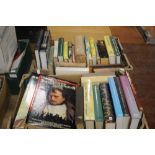 TWO TRAYS OF HISTORY INTEREST BOOKS