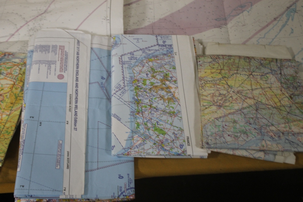 TWO BOXES OF MAINLY OS MAPS, together with a bag of OS maps, large scale maps etc. - Image 3 of 6