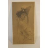 A SIGNED PORTRAIT PHOTOGRAPH OF ALMINA CARNARVON, wife of George Herbert 5th Earl of Carnarvon