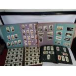 A QUANTITY OF ALBUMS OF CIGARETTE CARDS, to include Wild Flowers, Fresh Water Fish, Natural Flags,