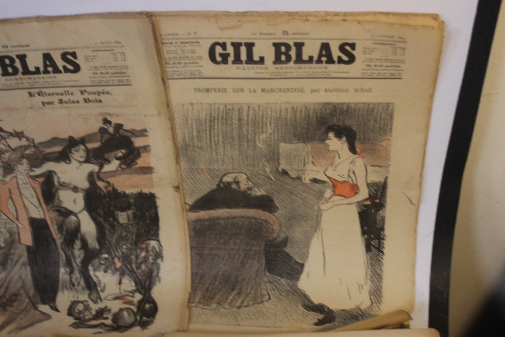 GIL BLAS, ILLUSTRE HEBDOMADAIRE 50+ COPIES, various dates 1894 - 1897 - Image 3 of 4