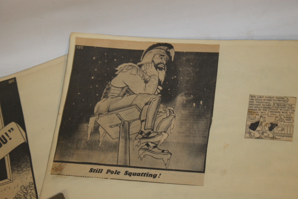 A COLLECTION OF FIVE ORIGINAL WORLD WAR TWO SCRAPBOOKS, mainly Russian and German interest newspaper - Image 5 of 5