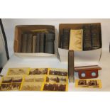 A QUANTITY OF STEREOSCOPE CARDS, to include "The South African War", "Switzerland", "Egypt through