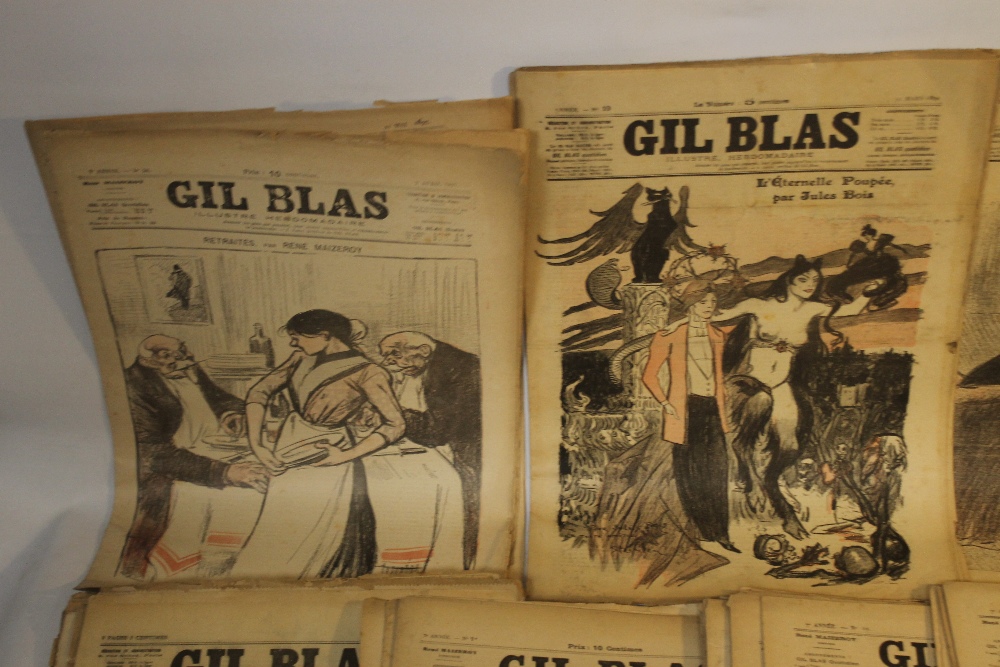 GIL BLAS, ILLUSTRE HEBDOMADAIRE 50+ COPIES, various dates 1894 - 1897 - Image 2 of 4