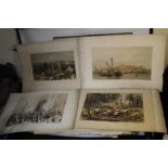 A FOLIO OF LITHOGRAPHS, MAINLY BY WILLIAM SIMPSON "WAR IN THE EAST"