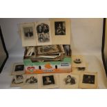 A SMALL TRAY OF UNFRAMED ENGRAVINGS, PRINTS ENGRAVINGS AND JOURNALS ETC,