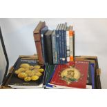 COINS AND MEDALS - REFERENCE CATALOGUES AND BOOKS, two boxes