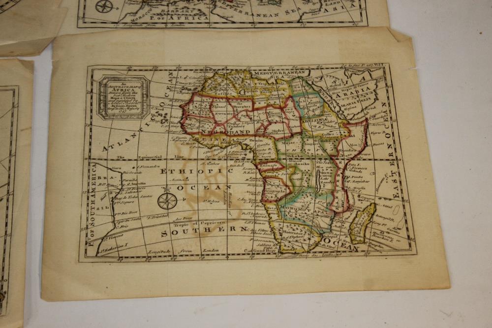 A SMALL GROUP OF "EMAN BOWEN" MAPS CONSISTING OF NORTH AMERICA, SOUTH AMERICA, ASIA (DATED 1747), - Image 4 of 8