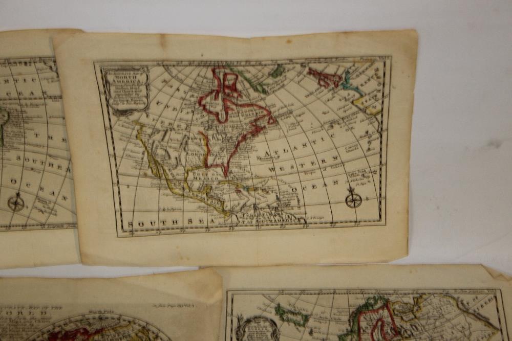 A SMALL GROUP OF "EMAN BOWEN" MAPS CONSISTING OF NORTH AMERICA, SOUTH AMERICA, ASIA (DATED 1747), - Image 2 of 8