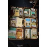 SIX BOXES OF COUNTRY HOUSE GUIDES, CASTLES, CATHEDRALS ETC.