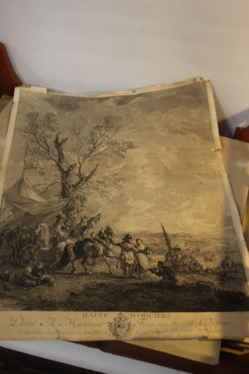 A TRAY OF UNFRAMED ETCHINGS AND ENGRAVINGS, various artists and subjects to include S. Rayner, H. - Image 5 of 5