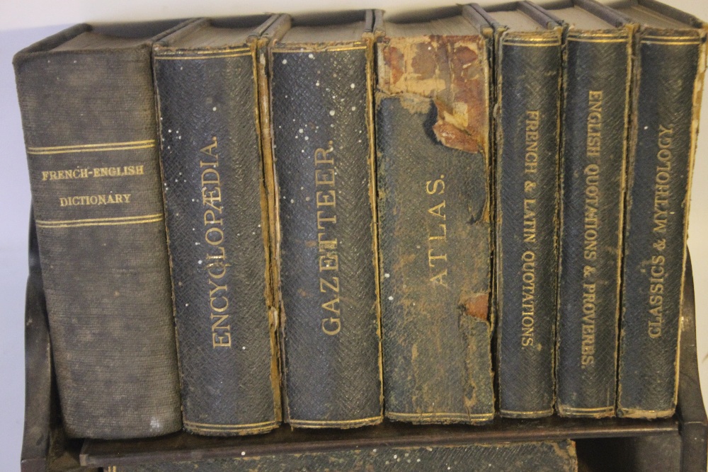 AN OAK MINIATURE BOOKSHELF WITH SET OF ASPREY & CO. LTD. REFERENCE LIBRARY BOOKS, comprising - Image 2 of 3