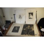 A TRAY OF UNFRAMED ENGRAVINGS ETC., various artists and subjects to include B. Weft, C. Bargue, etc