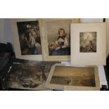 A COLLECTION OF COLOURED ENGRAVINGS OF VARYING SUBJECTS