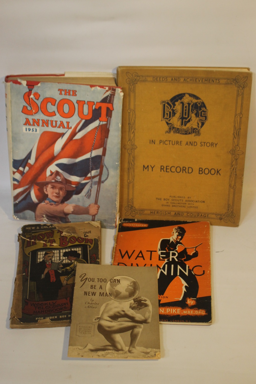 SCOUTING INTEREST BOOKS to include 'The Scout Annual' 1953, 'B.P.'s Family In Picture and Story My