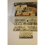 A TIN OF A A AND B C TRADE CARDS VARIOUS TYPES, to include football, American Civil War etc