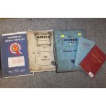 A SMALL QUANTITY OF VINTAGE CAR WORKSHOP MANUALS, EPHEMERA TO INCLUDE AUSTIN EXAMPLES