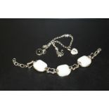 TWO SILVER BRACELETS - 43.1G