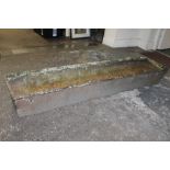 A VINTAGE CAST METAL OBLONG TROUGH L-152 CM