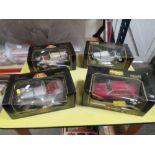 A BOX OF COLLECTABLE BURAGO DIECAST MODEL CARS