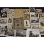 A LARGE QUANTITY OF UNFRAMED ENGRAVINGS AND PRINTS ETC. - MOSTLY OF BUILDINGS, LANDSCAPES ETC.