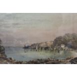 THREE ASSORTED 19TH CENTURY WATERCOLOURS OF LANDSCAPES AND A COASTAL SCENE