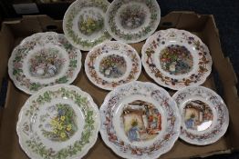 A BOX OF ROYAL DOULTON BRAMBLY HEDGE SEASONS PLATES