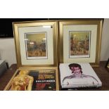 A COLLECTION OF MODERN PICTURES TO INCLUDE A PAIR OF SIGNED LIMITED EDITION RAYMOND ALFRED