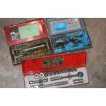 2 SOCKET SETS PLUS A TAP AND DIE SET