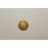 A NAPOLEON III 1860 5 FRANCS COIN APPROX WEIGHT - 1.6G