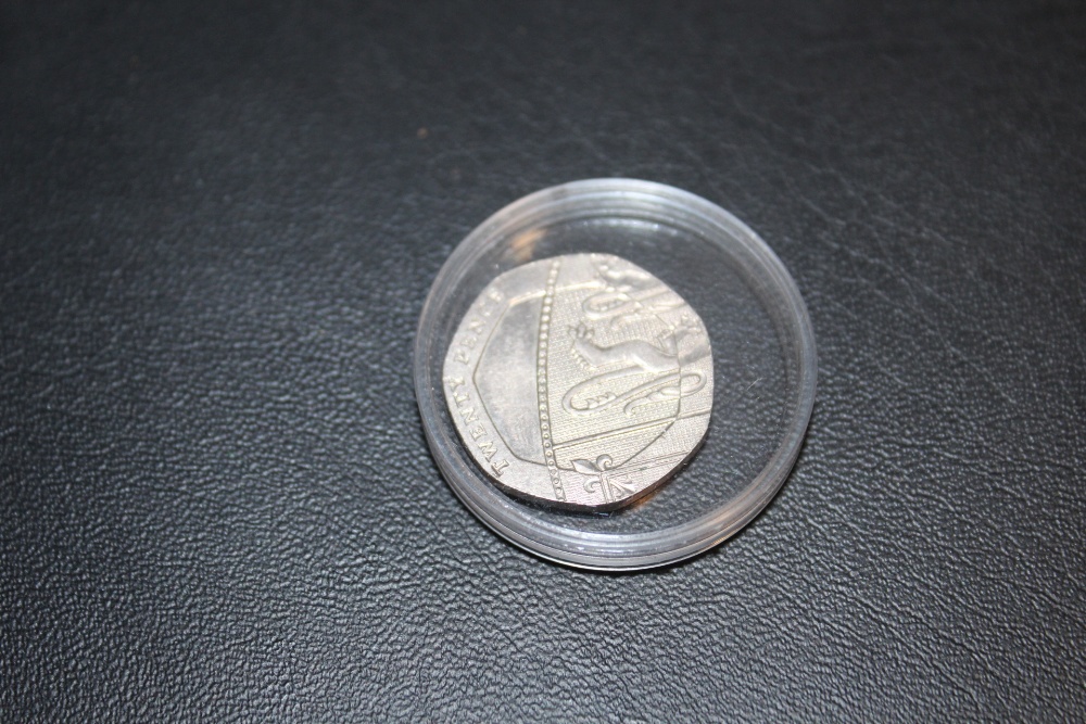 AN UNDATED 20 PENCE PIECE COIN