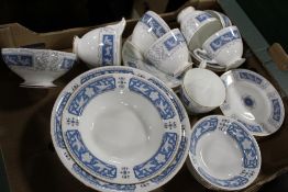 A TRAY OF COALPORT REVELRY CHINA