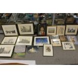 A LARGE QUANTITY OF PICTURES AND PRINTS TO INCLUDE OIL PAINTINGS ETC