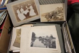 A SUITCASE OF VINTAGE BLACK AND WHITE PHOTOGRAPHS