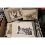 A SUITCASE OF VINTAGE BLACK AND WHITE PHOTOGRAPHS