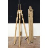 TWO VINTAGE WOODEN EASELS